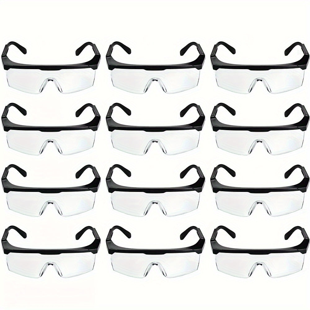 12 Pairs Glasses Clear Black Frame with Anti-Scratch Anti Fog Z87