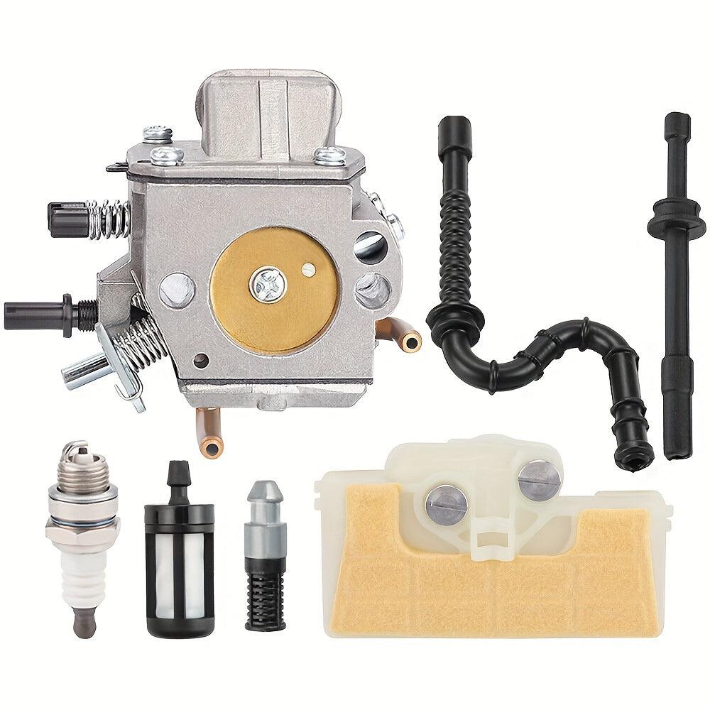 1 Complete Carburetor Kit - Universally Compatible with Stihl 029 MS290 MS310 MS390 Chainsaws, Complete with Air Filter, Fuel Line, Spark Plug, Gaskets OEM Part Numbers 1127 120 0650