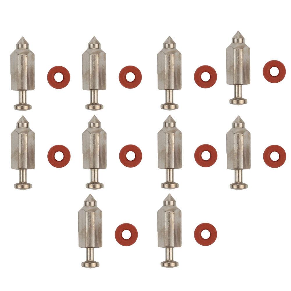 10PK Carburetor Float Needle Valve Seat Kit For Briggs Stratton 398188 3.5-6hp