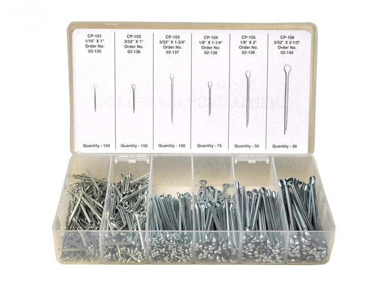 11 Rotary Cotter Pin Assortment