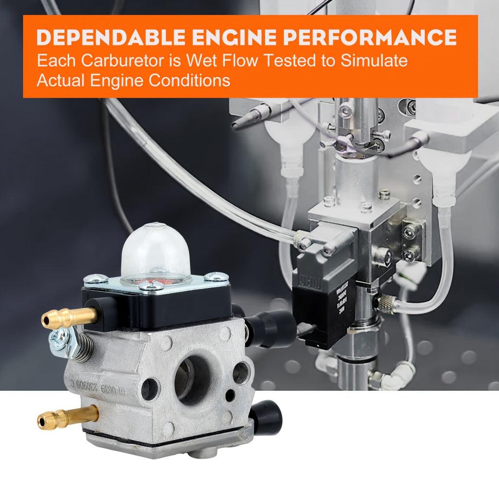 120 0606 High-Performance Carburetor Kit by - Compatible with Stihl BG45 BG46 BG55 BG65 BG85 SH55 SH85 Leaf Blowers - Gasoline-Powered, Easy Installation, and Improved Engine Efficiency