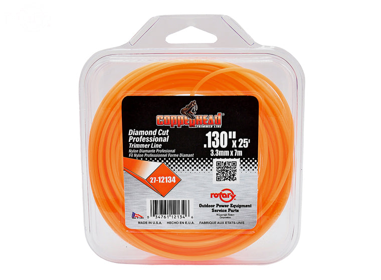 12134 Rotary Trimmer Line .130 25' Loop Diamond