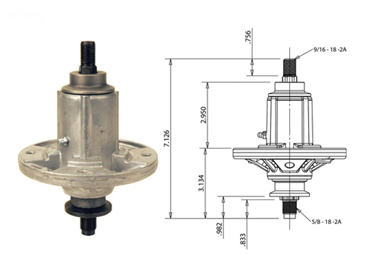 Rotary 12910 GY21098 Fits John Deere Spindle Assembly