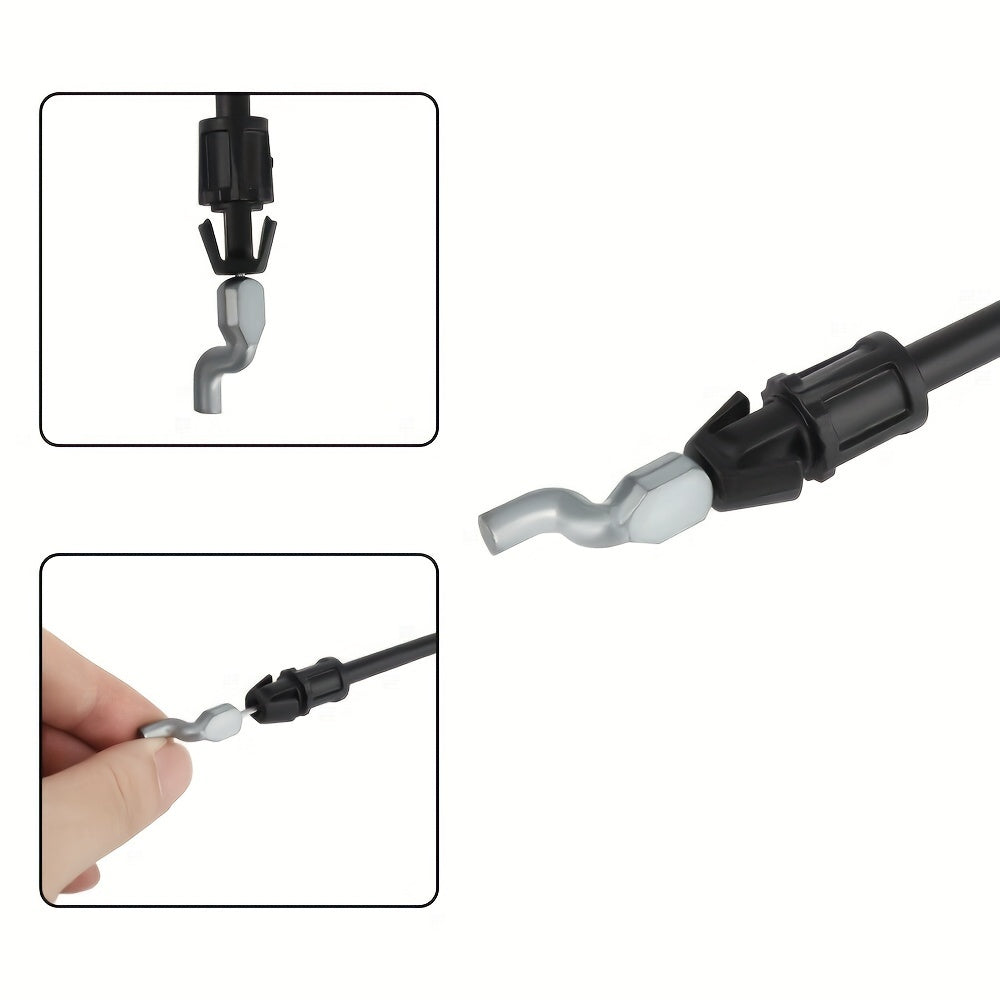 2-Piece Cord Throttle Pull Control Cable - Universally Compatible with MTD 22 DECK Lawn Mowers for Smooth Throttle Operation - 746-1130 Model Replacement Part with 2 High-Quality Cables