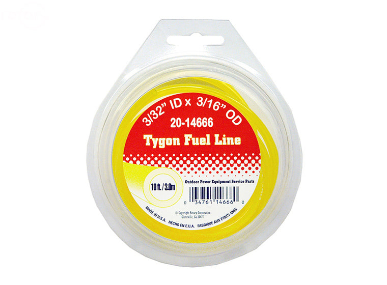 14666 Rotary 10' Package Fuel Line 3/32" Id X 3/16" Od