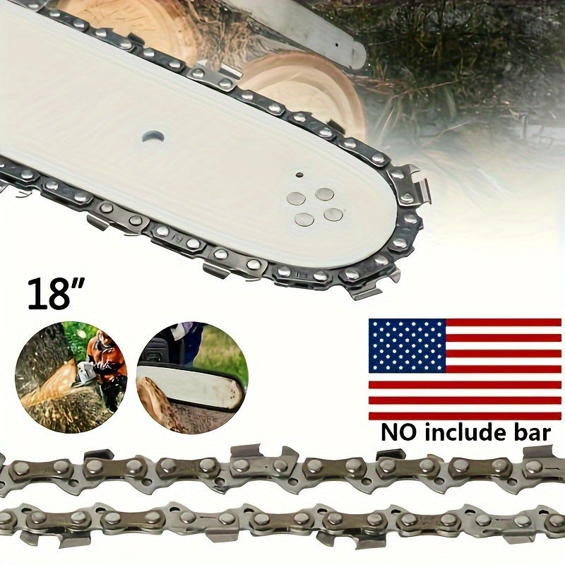 18" Chain.325.050 72 DL Full Chisel For Husqvarna Jonsered Echo Dolmar Chainsaw