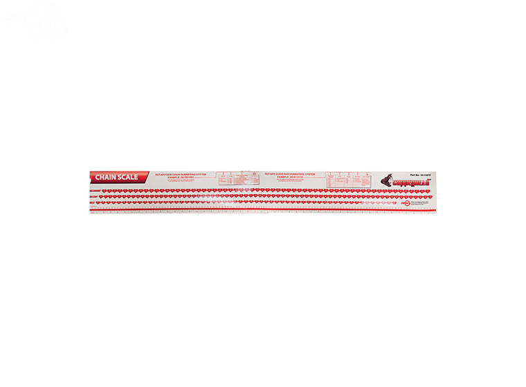 15016 Rotary Saw Chain Scale Chart