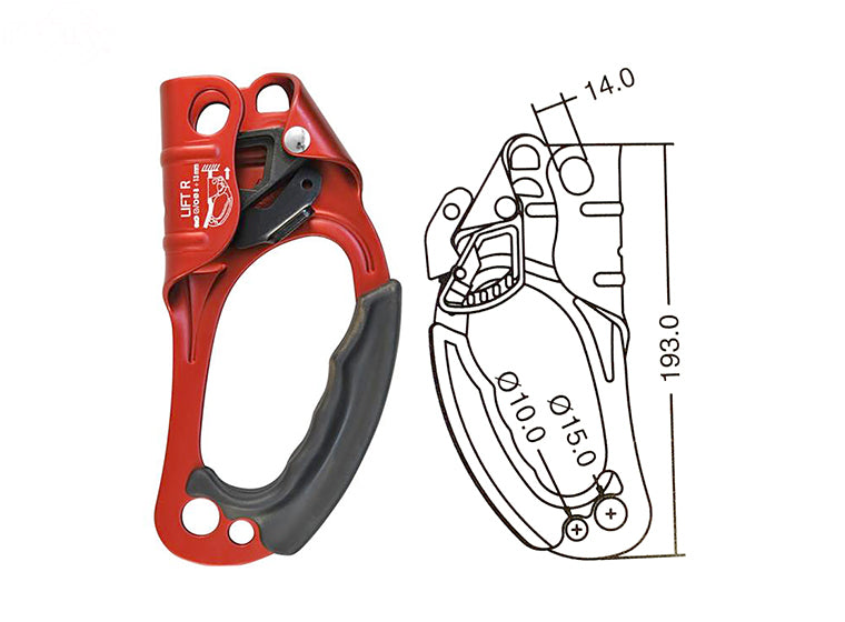Rotary 16805 896R04D00KK Kong Single Lift Ascender-Right