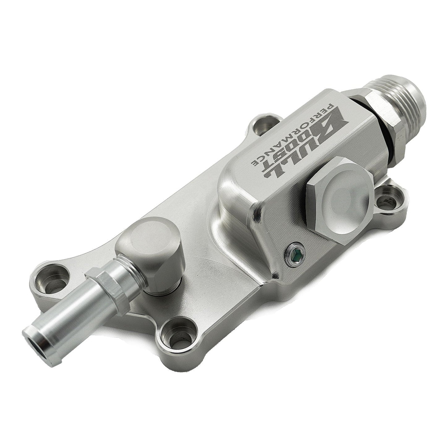 16AN K Series Upper Coolant Housing W Straight Elbow Hose Fitting For K20Z3 K24