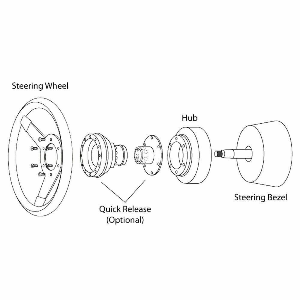 BILLET Steering Wheel Short Hub Adapter Kit For Nissan 510 610 810 240SX 300ZX