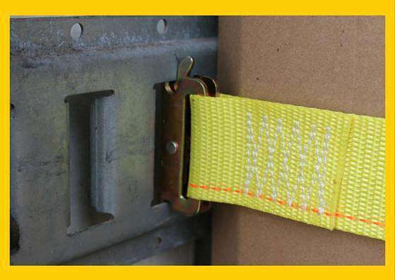 12, 16 or 20 Ft Interior Van Ratchet Strap with 1/pc Spring "E" Fittings