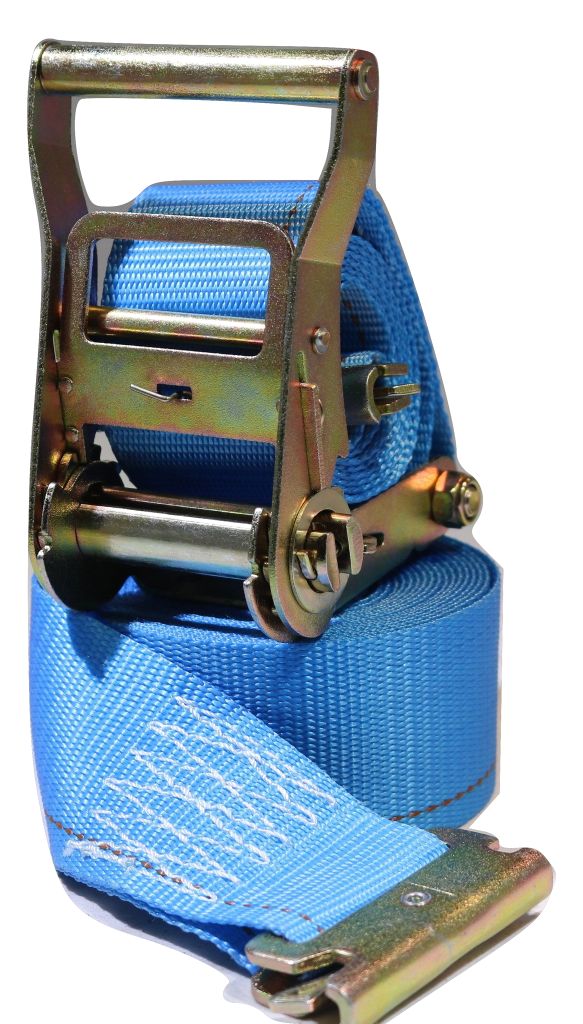 12, 16 or 20 Ft Interior Van Ratchet Strap with 1/pc Spring "E" Fittings