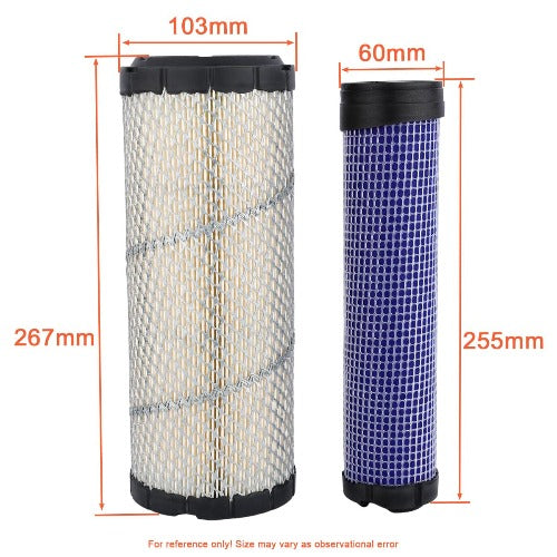 Hipa 11013-7044 11013-7045 Air Oil Filter Kit FIts KOHLER 74177 74189 74197 Kawasaki FD750D-FS06 FD731V-GS00 Lawn Mower # 25 083 01-S KH-25-083-01-S