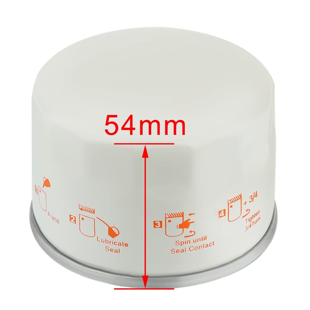 Hipa 07-0446 Oil Filter for BS Kawasaki FX600V FR691V FR730V FR651V FR541V FR600V FX600V FS730 FX600v FS481V FS691V FS651V Engine # 492932S 7045184YP