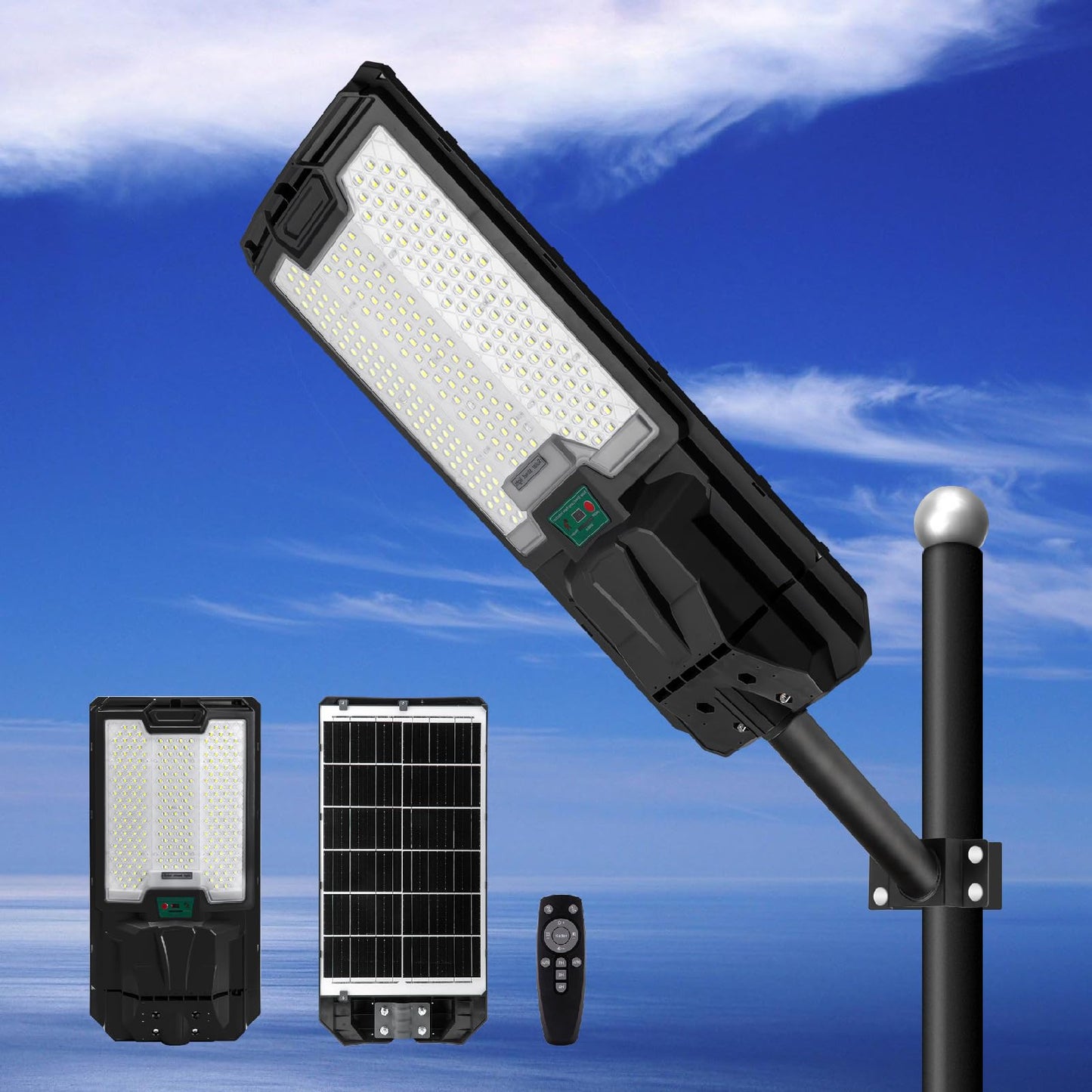 200W All in one solar Parking Lot Lights -30,000 lumens