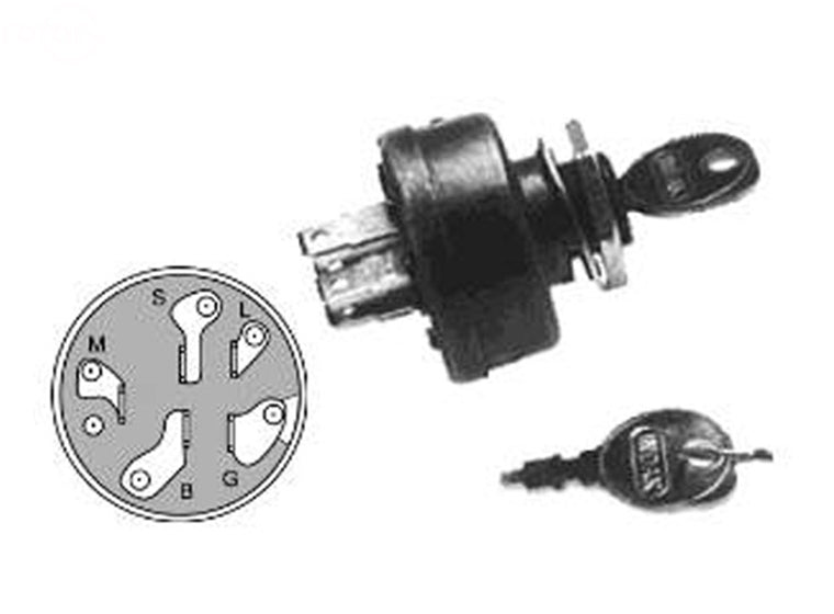 Rotary 2922 23-0660 Fits Toro Ignition Switch