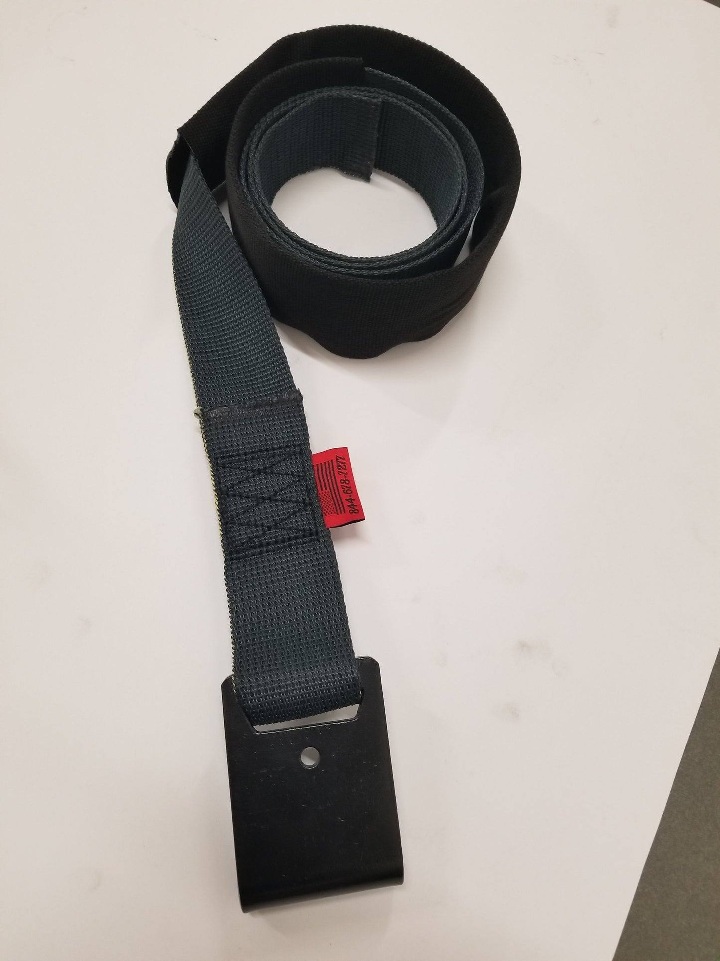 1" Black Aramid Fiber Webbing - PRICE PER FT| BLACK