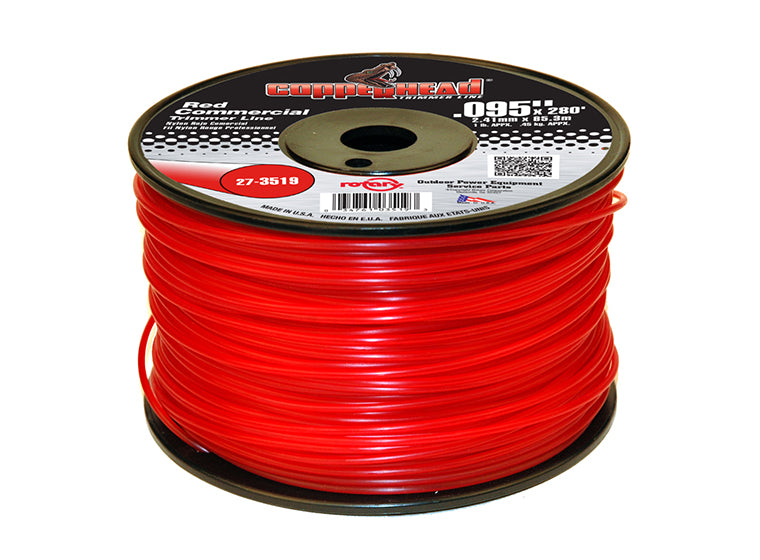 3519 Rotary Trimmer Line .095 1Lb Spool Red Commerical