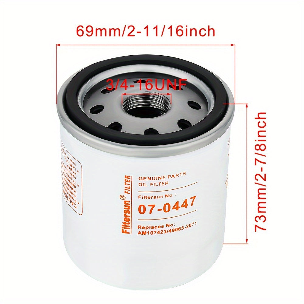 3pcs Oil Filter For Club Car Golf Cart 1992-Up 1016467 Motor Engine