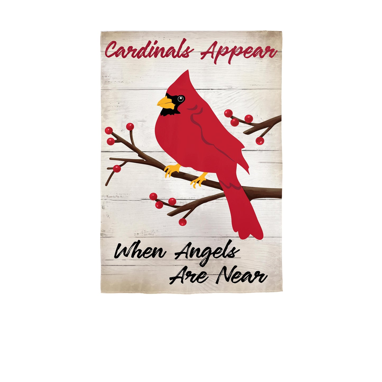 When Angels Are Near Applique House Flag