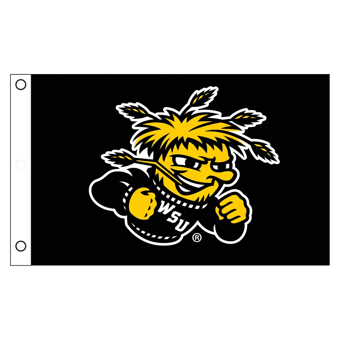 Wichita State Single Sided Flag w/ 2 Grommets, 3'x5'