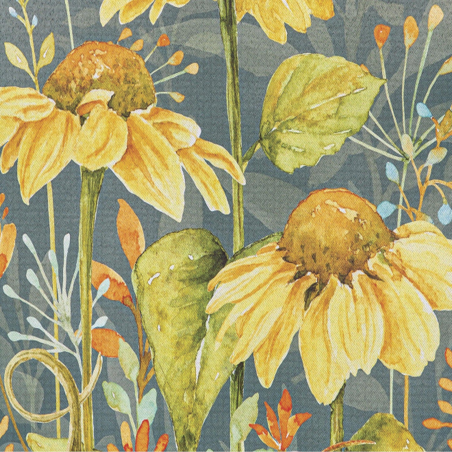 Yellow Finch and Sunflowers Suede Garden Flag