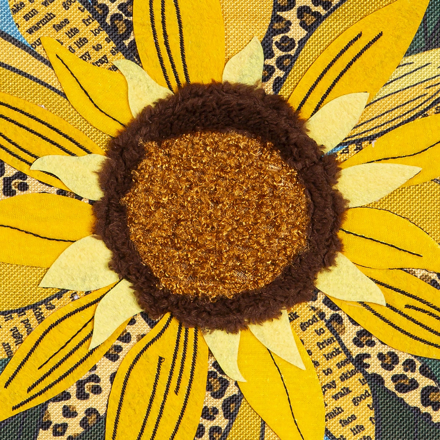 Welcome Friends Leopard Sunflower Burlap House Flag