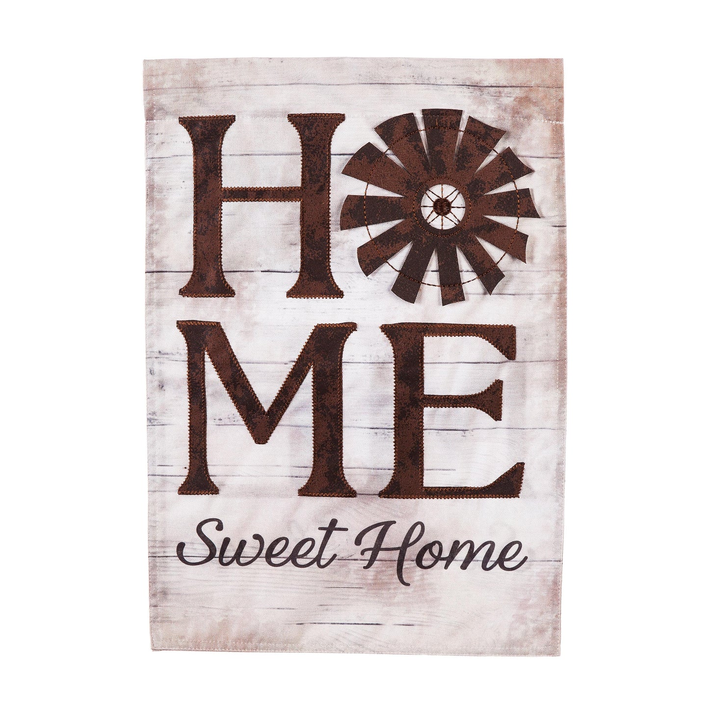 Windmill Home Sweet Home Garden Linen Flag