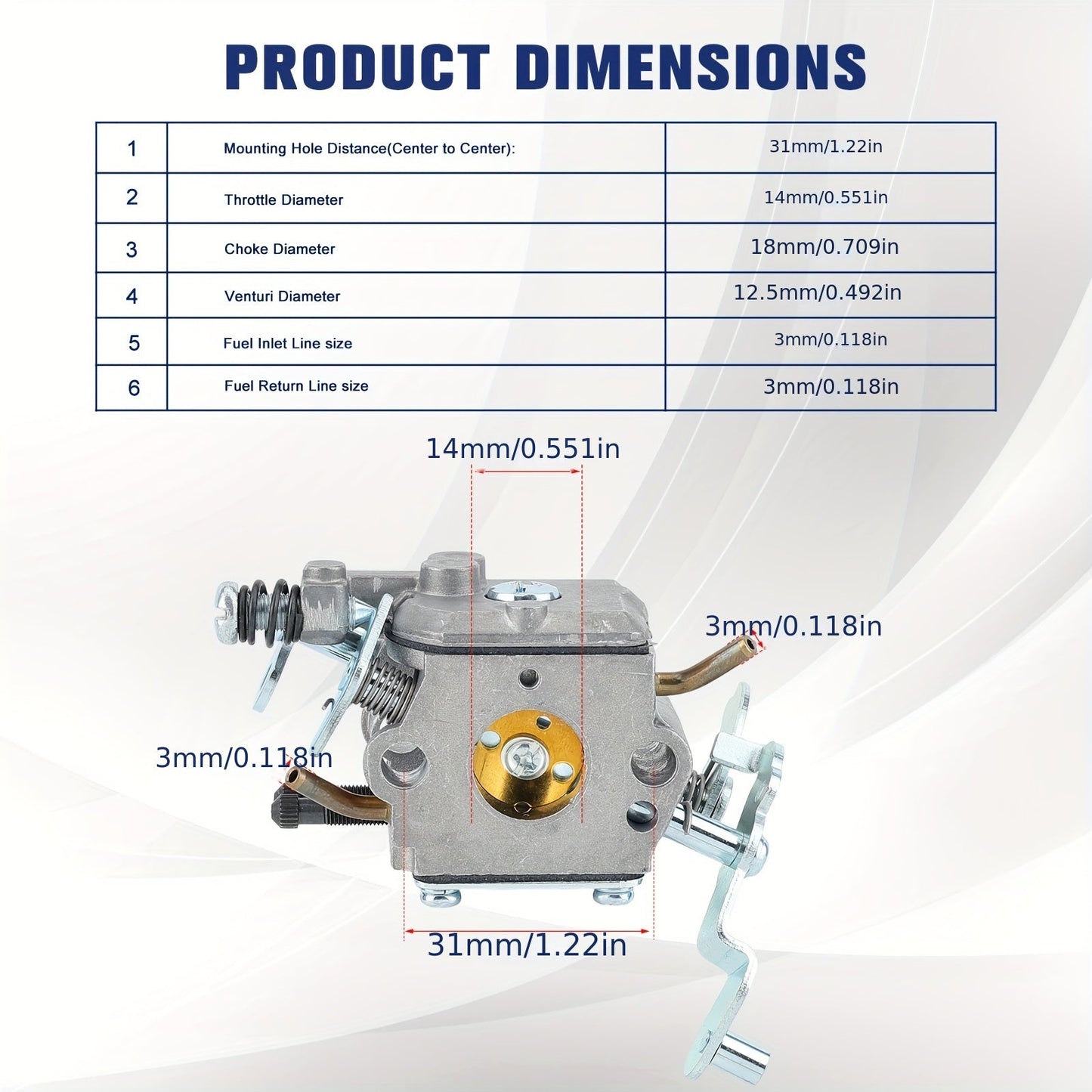Hipa 573952201 Carburetor for Craftsman 358350982 358350981 Chainsaws Poulan PP5020AV PP4818A Chainsaws
