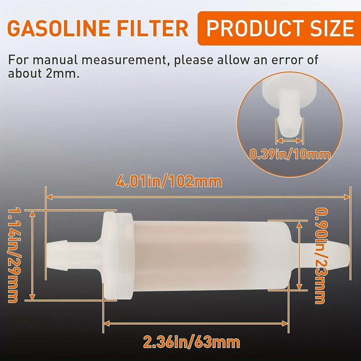 5pcs Hipa 8MM 275000051 Fuel Filters for Seadoo 580-951 GSX GSI GTS 657 717 787 800 951