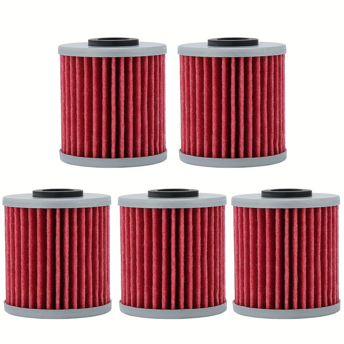 5pcs HF207 KN-207 Oil Filters For Kawasaki KX250F KX450F For Suzuki RMZ250 RMZ450 RMX450Z 16510-16H11-000