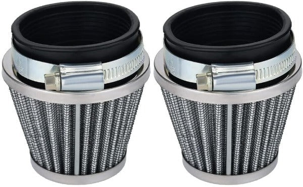 Hipa 2 Pack CB750 CB900 CB1000 GS700 54mm Air Filter Chrome Cone for Suzuki GS1000 GS750 GT550 GS700 GS850 Honda CB750 CB900 Kawasaki Kz1000