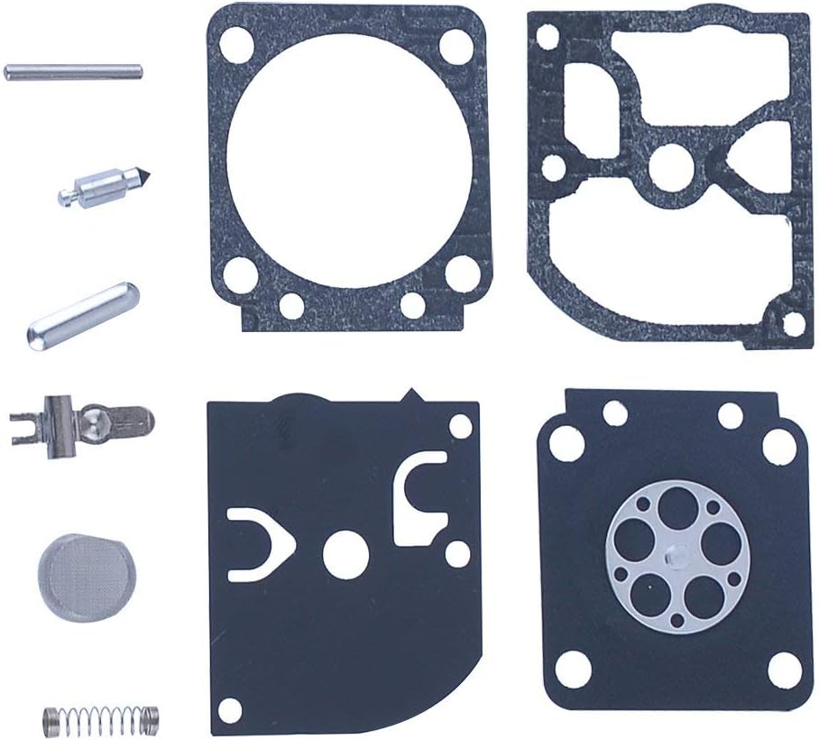 Hipa Carburetor Rebuild Kit RB-129 C1M-W26 Assembly for Poulan Pro PP3516 PP3816 PP4018 PP4218 PP4218AV PP4218AVX PPB3416 Chainsaw for ZAMA C1M-W47