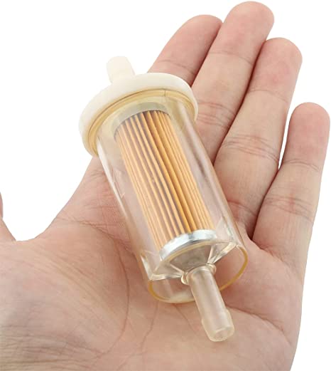 10-Pack 1/4-inch Fuel Filter For BS 695666 845125 691035 John Deere Z225 Z425 Z245 Z435 Z625 Z525E Z375R Z235 Z255 Z335E Z355E Z335M Mower Tractor