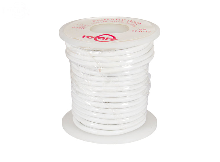 6713 Rotary Primary Wire White 16 Awg 25'