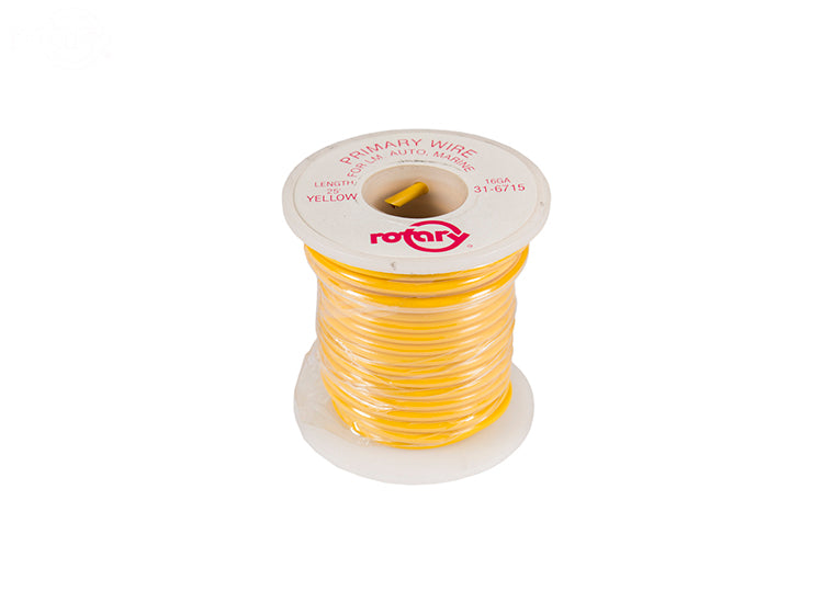 6715 Rotary Primary Wire Yellow 16 Awg 25'