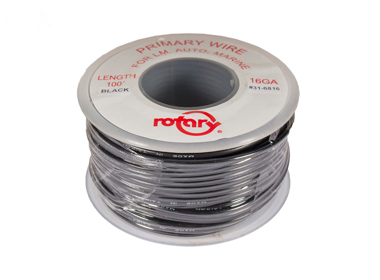 6816 Rotary Primary Wire Black 16 Awg 100'