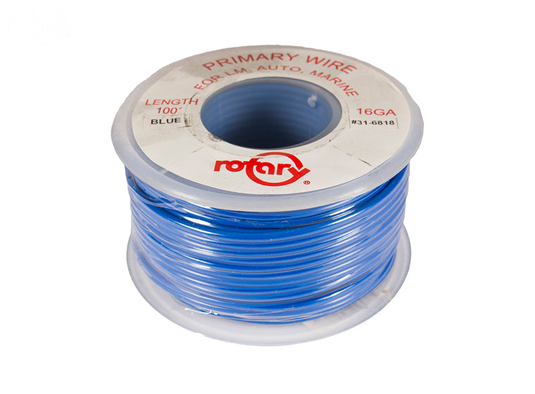 6818 Rotary Primary Wire Blue 16 Awg 100'