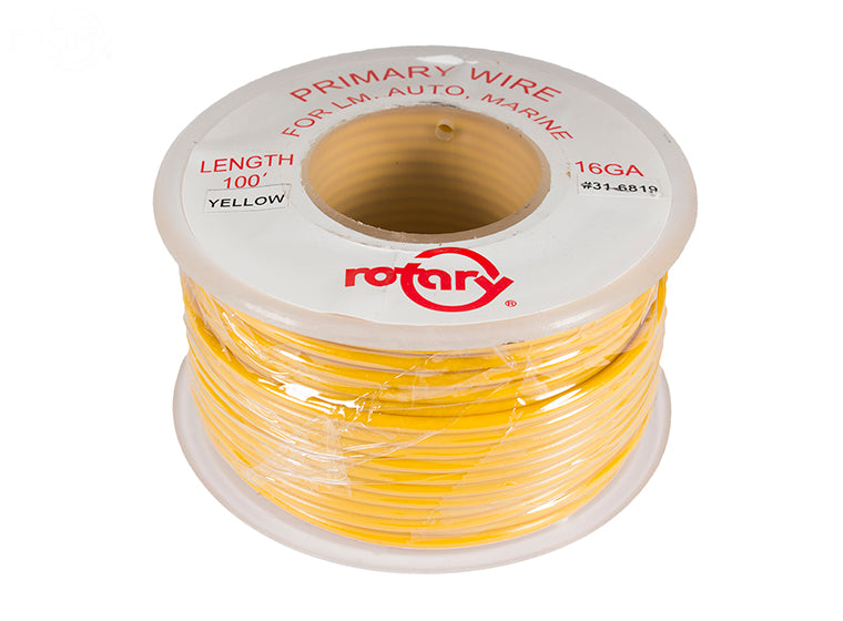 6819 Rotary Primary Wire Yellow 16Awg 100'