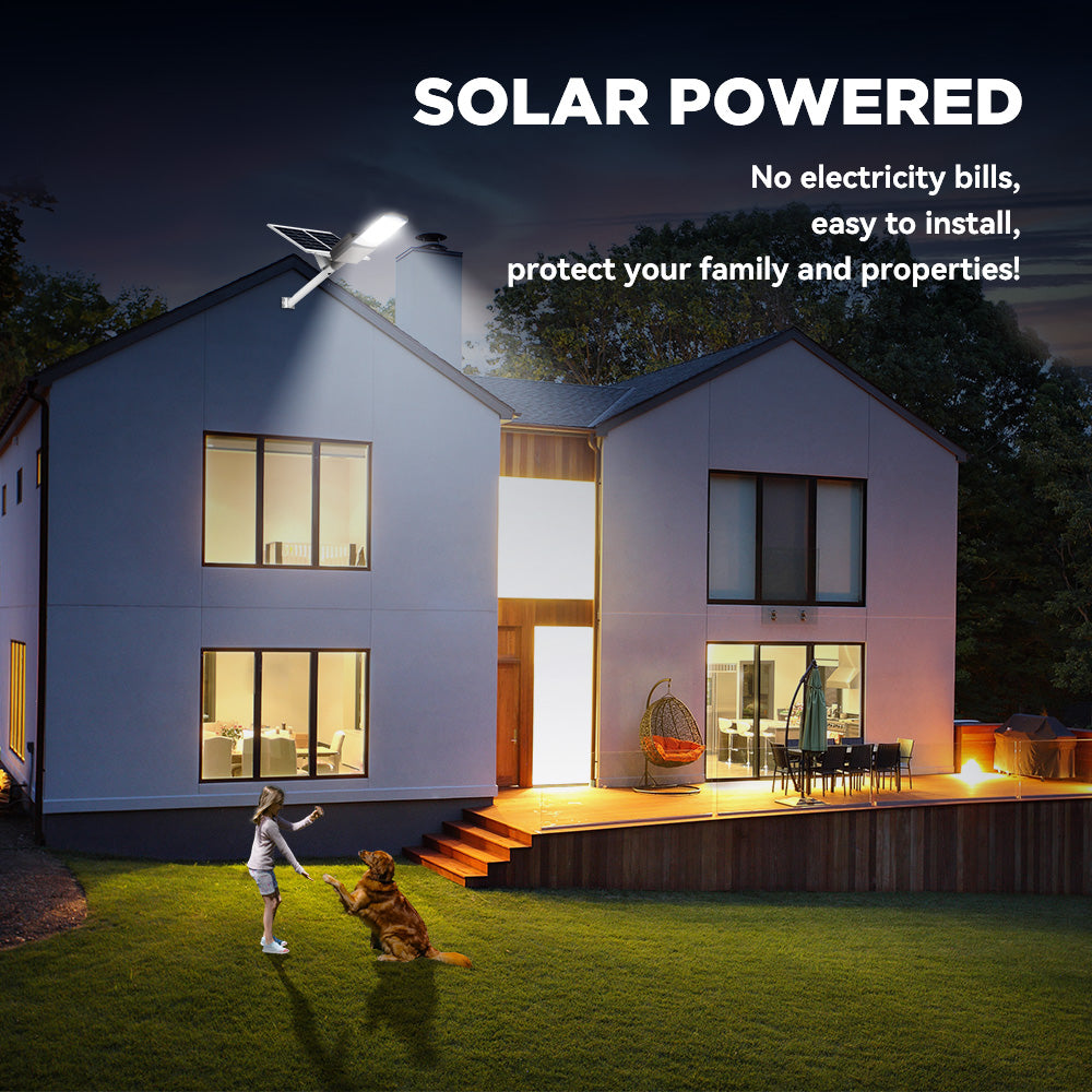 1200W 1500W Solar Parking lot Light -40000lumens