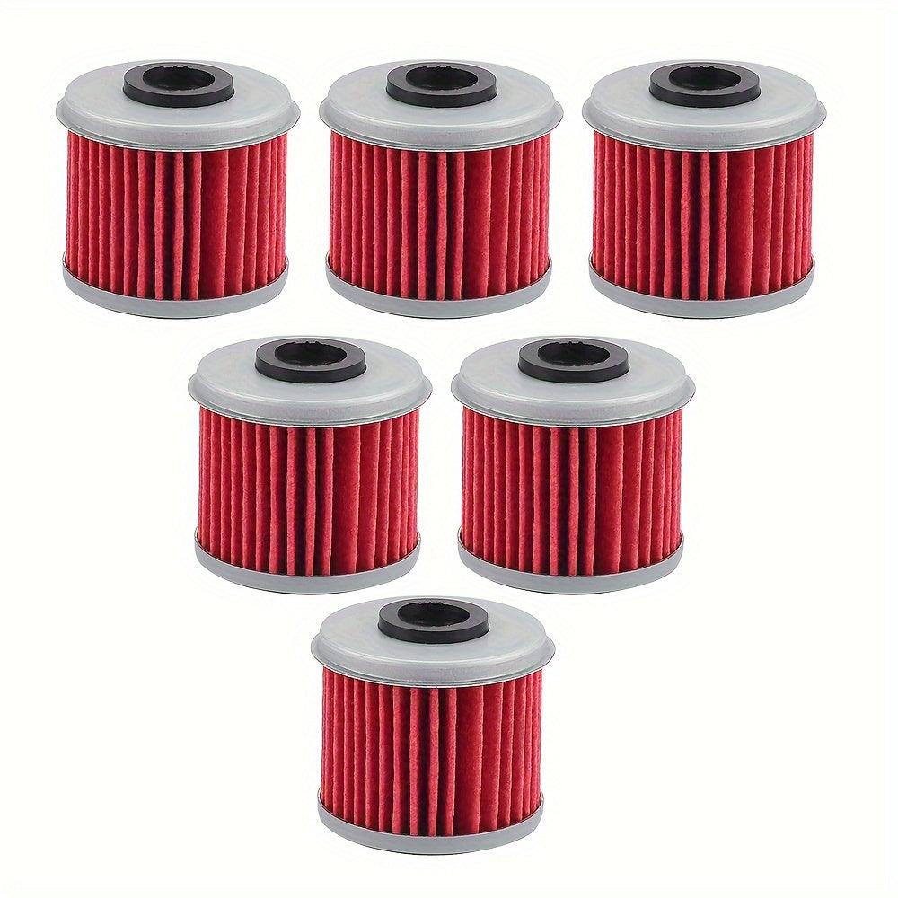 6pcs HF116 Oil Filters 15412-MEN-671 For Honda CRF150 CRF250 CRF450 T-RX450 Husqvarna TC250 TE250 TXC250 TE310 TXC310 Polaris ATV 325