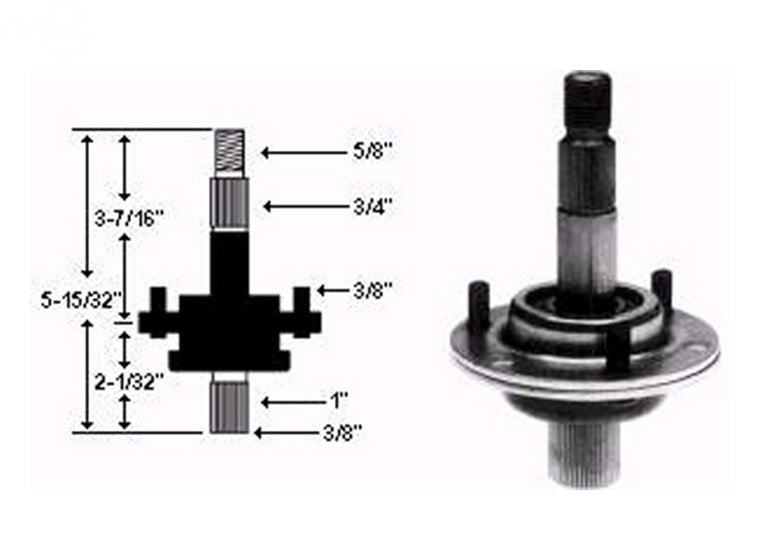 Rotary 7156 917-0900A Fits MTD Spindle Assembly