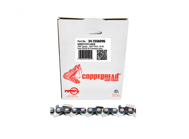 Rotary 7556096 18HX096E Fits Oregon Harvester Saw Chain Loop 96Dl .404"