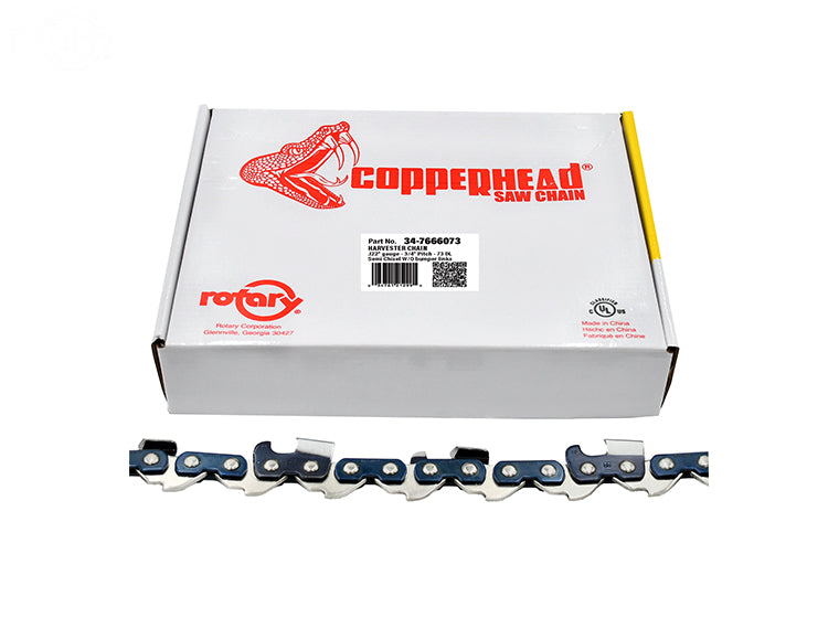 Rotary 7666073 11H073E Fits Oregon Harvester Saw Chain Loop 73Dl 3/4"