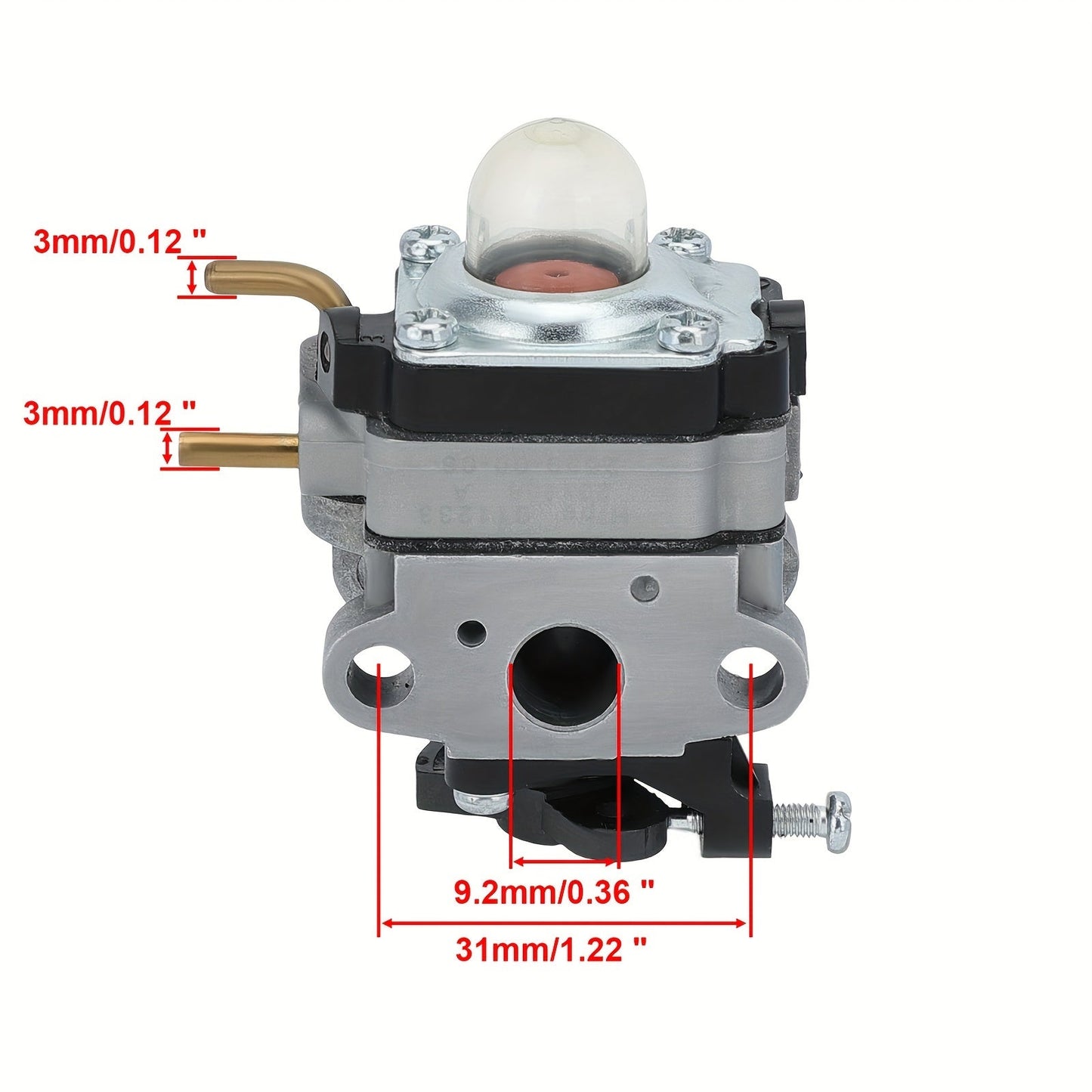 25cc 2-Cycle Gasoline-Powered Carburetor Replacement - Compatible with Ryobi RY252CS RY253SS RY251PH RY254BC Trimmer Models - Hipa Brand