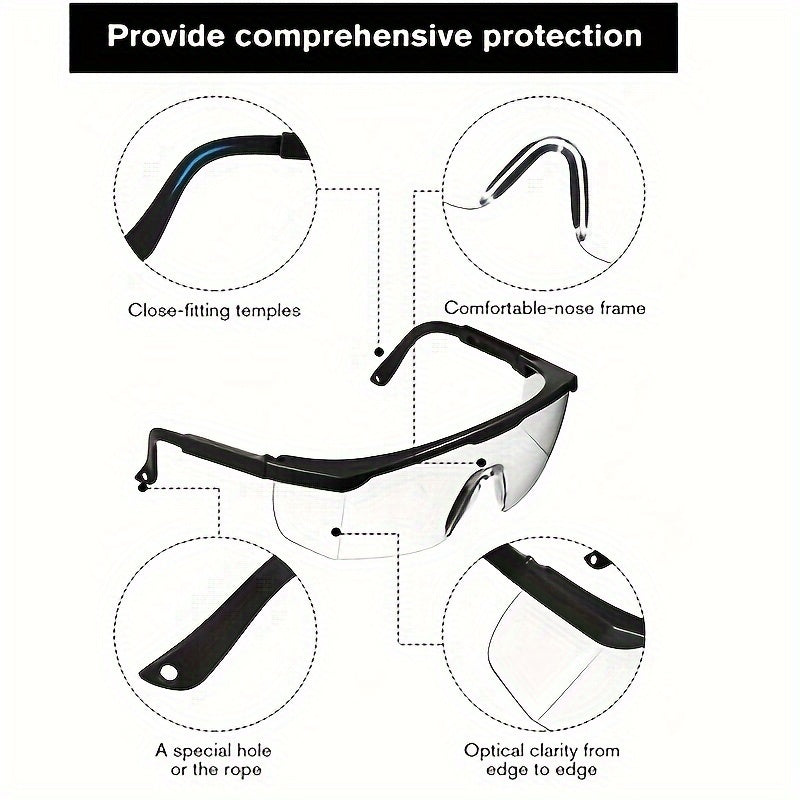 12 Pairs Glasses Clear Black Frame with Anti-Scratch Anti Fog Z87