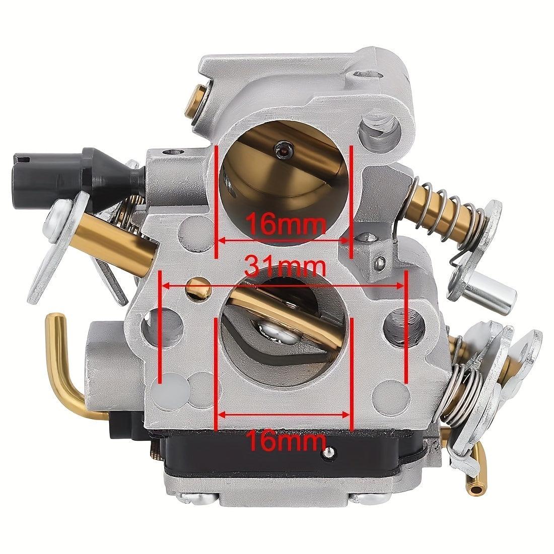 1set Hipa Carburetor Kit For Husqvarna & Jonsered Chainsaws, Fits Models 240 240E 235 235E 236 CS2234 CS2234S CS2238 CS2238S, Includes Fuel Filter, Spark Plug, Air Filter, 2pcs Fuel Lines, & Gasket