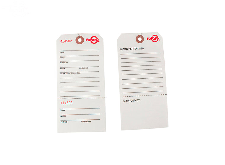 9087 Rotary Rotary Repair Tags- Pkg Of 100