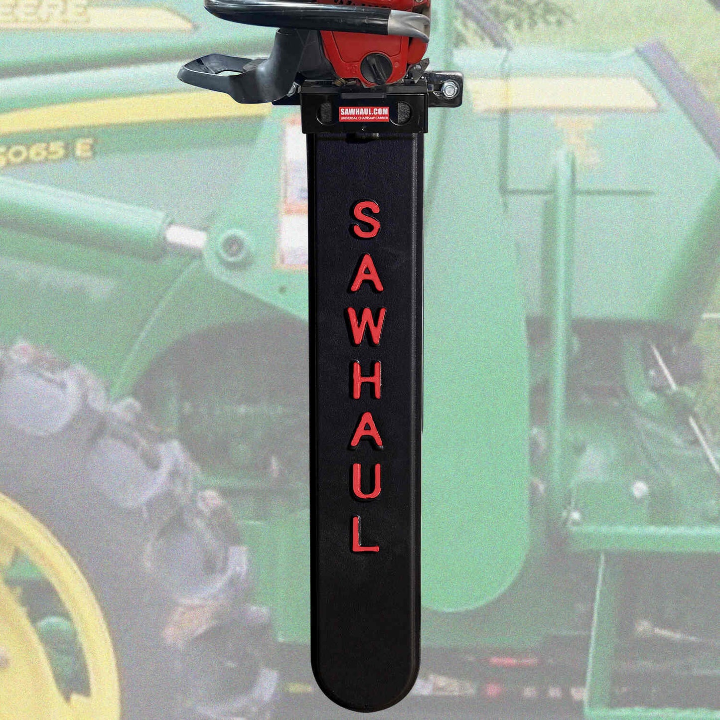 SawHaul Universal Chainsaw Carrier FIXED MOUNT for TRACTOR LOADER ARMS