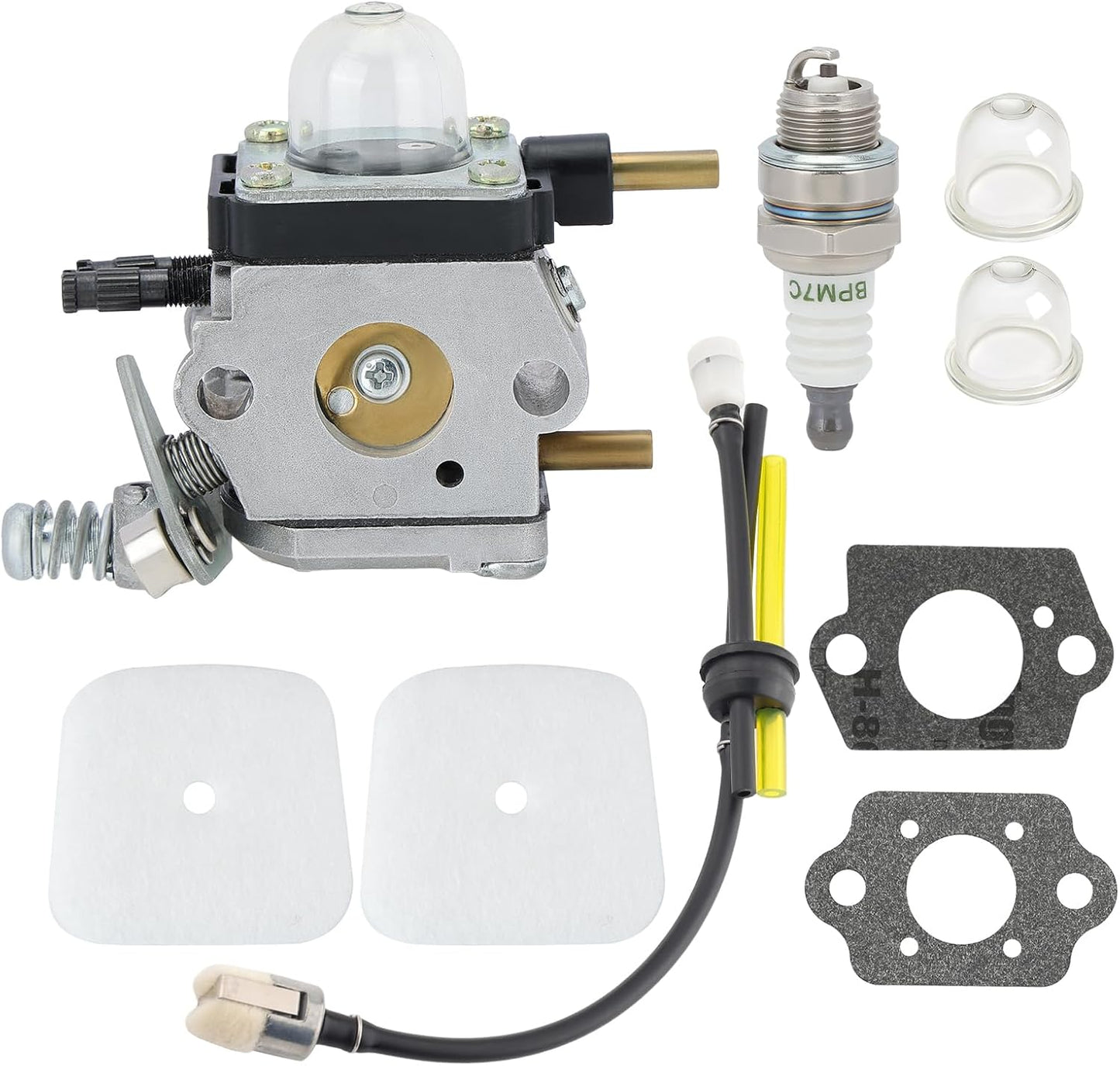 C1U-K54A 7222 Carburetor Kit for Mantis 7222E 7222M 7225 7230 7234 7240 7920 7924 2-Stroke Tiller Cultivator # C1U-K82 A021001090 A021001092